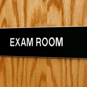 Exam Room sign