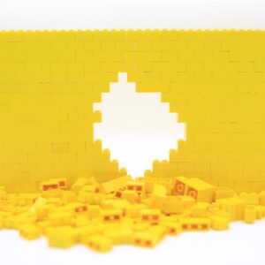 Yellow Lego Wall